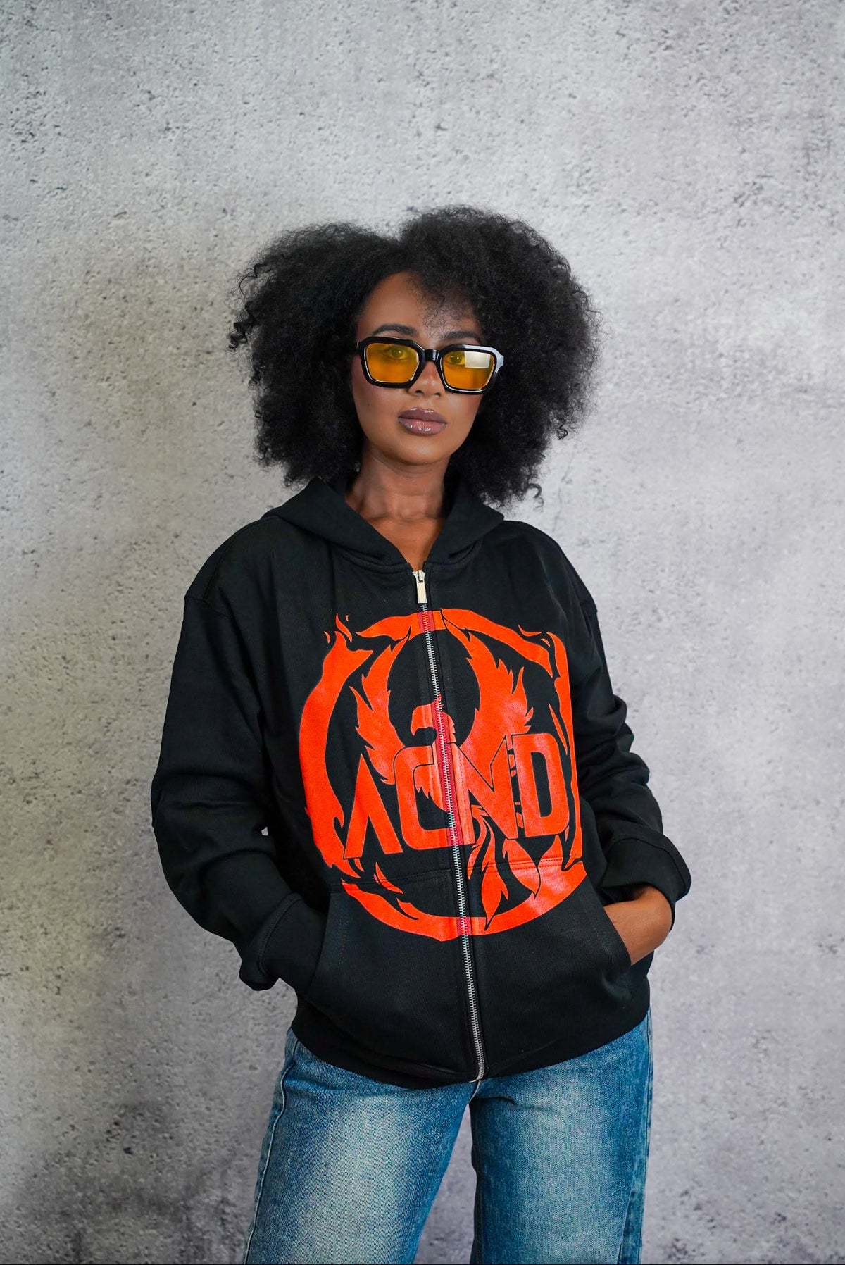 Genesis Zip Hoodie – Black